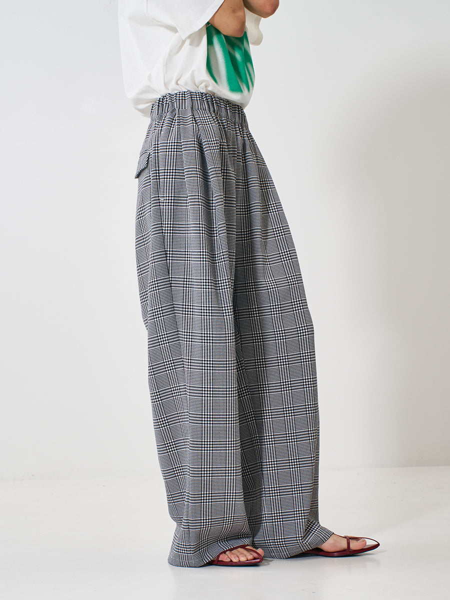 【予約販売】YENN PLAID TUCK EASY PT Y261-31008