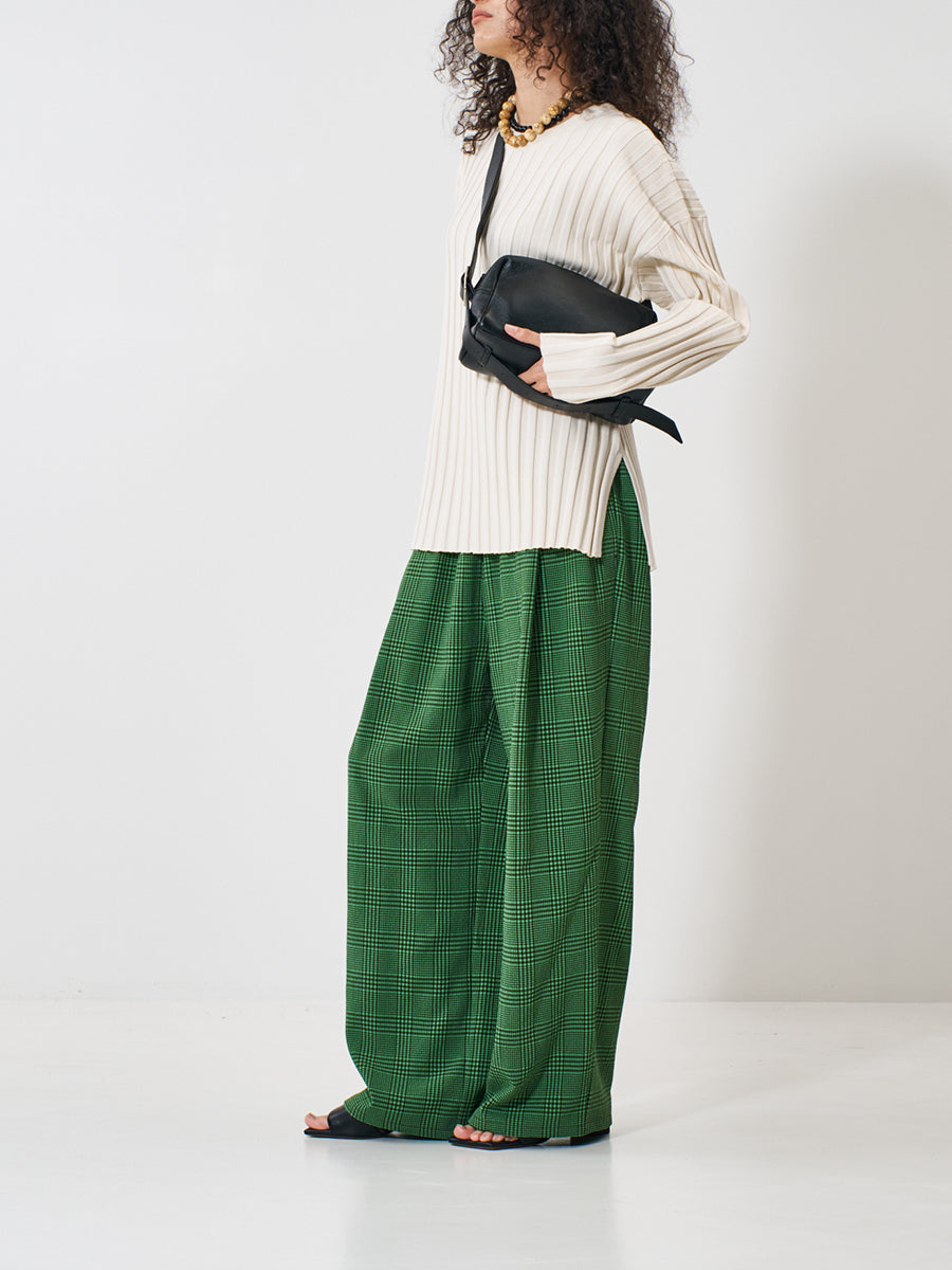 【予約販売】YENN PLAID TUCK EASY PT Y261-31008