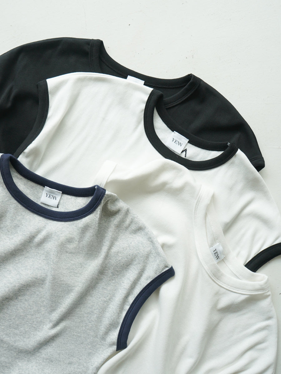 【予約販売】YENN SHORT SLEEVE RIB TEE Y261-81025