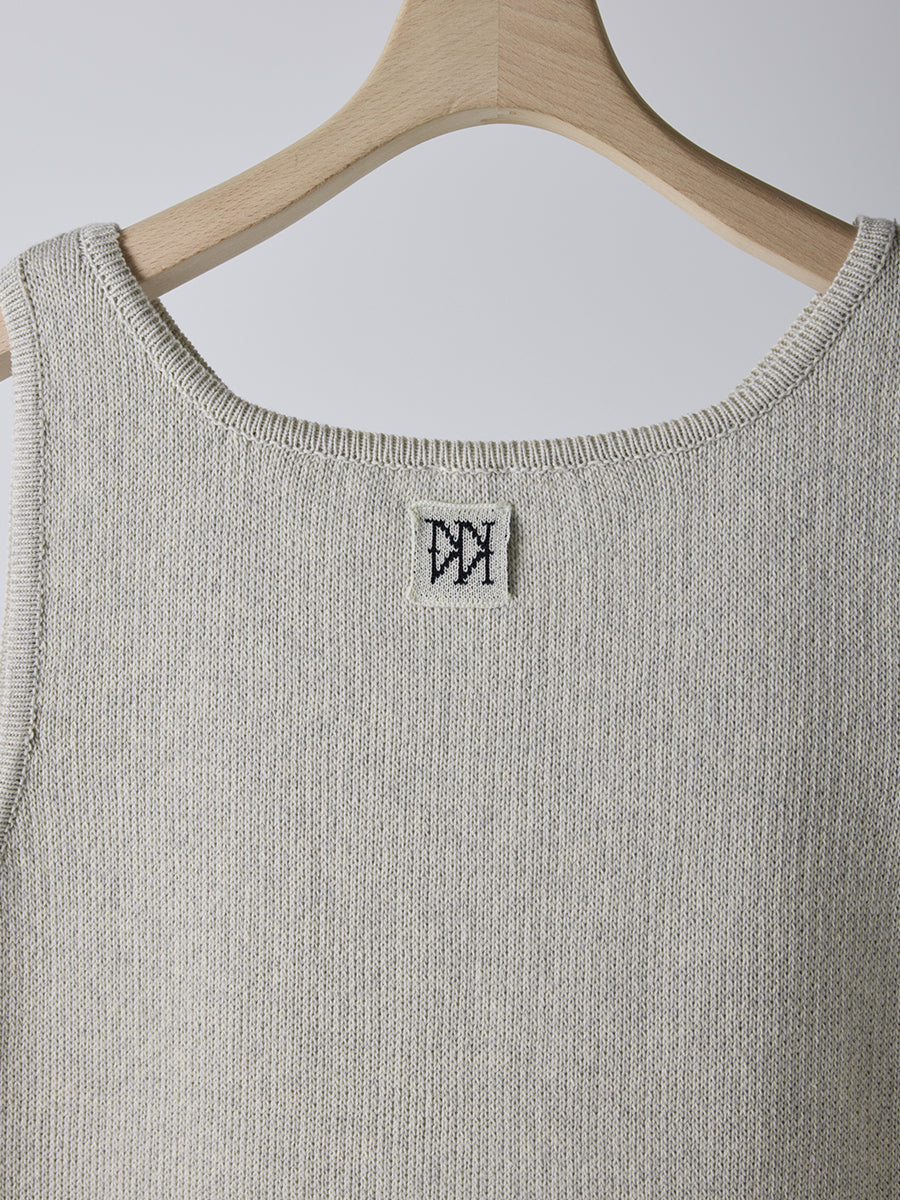 YENN BOAT NECK KNIT VEST Y261-91017