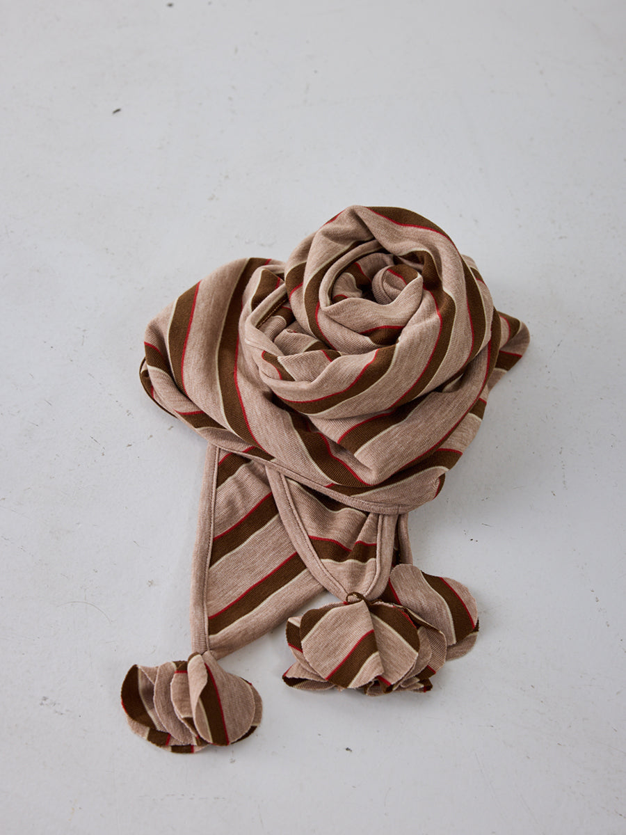 【予約販売】YENN STRIPED JERSEY SCARF Y262-01048