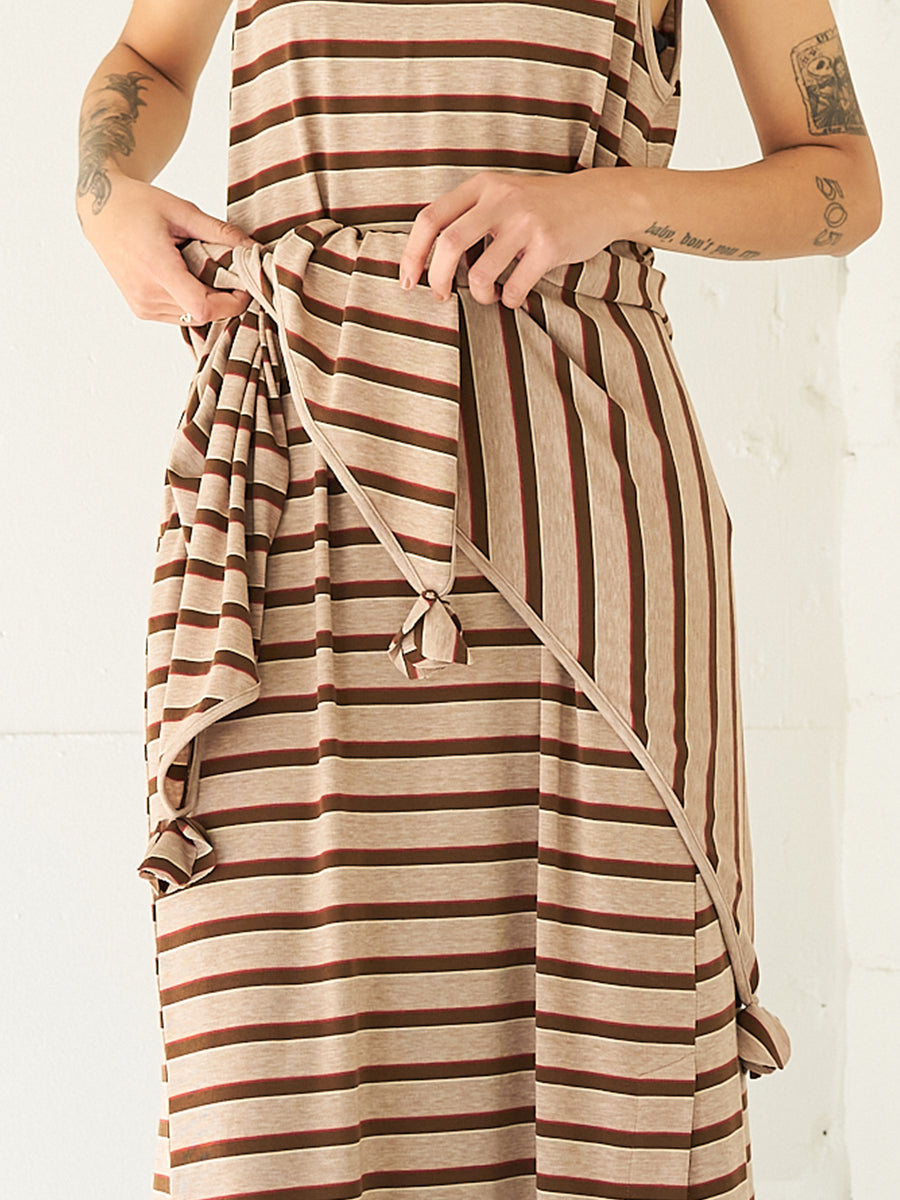 【予約販売】YENN STRIPED JERSEY SCARF Y262-01048