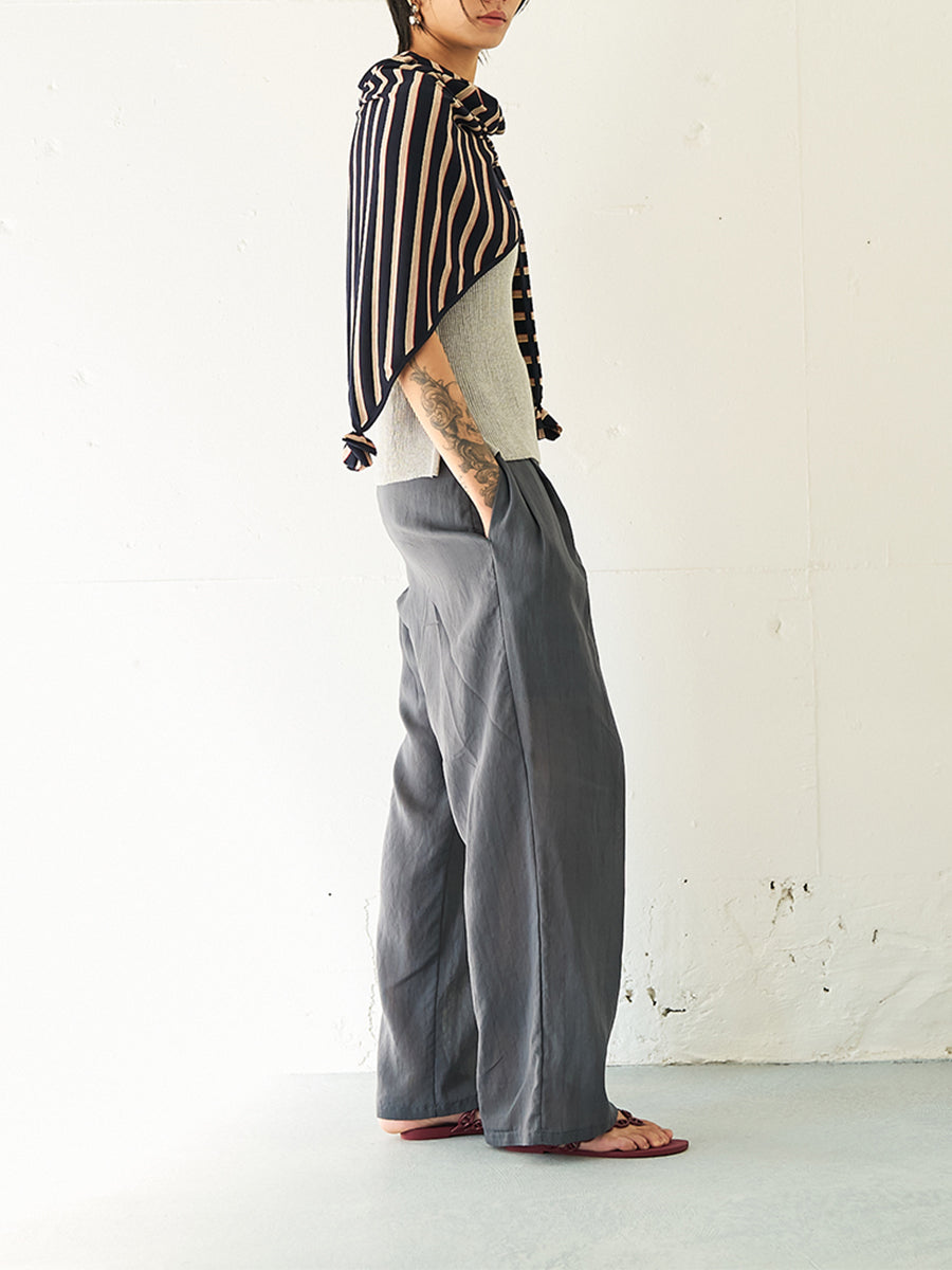 【予約販売】YENN STRIPED JERSEY SCARF Y262-01048