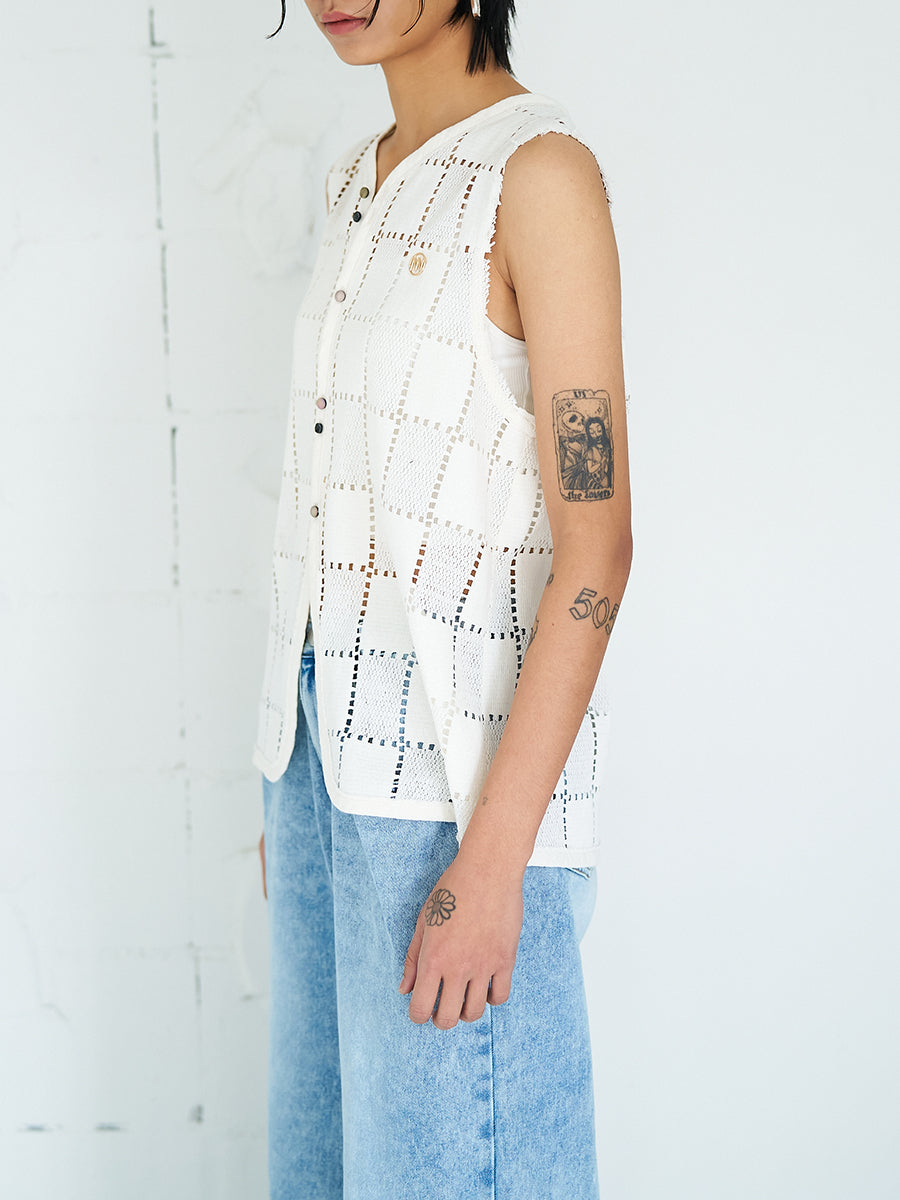 【予約販売】YENN SLEEVELESS LACE TOP Y262-12045