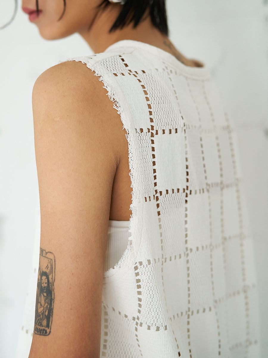 【予約販売】YENN SLEEVELESS LACE TOP Y262-12045