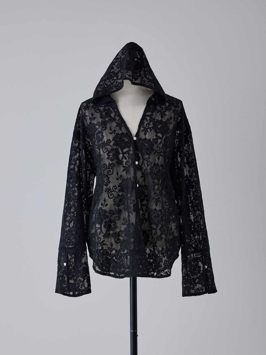 【予約販売】YENN PORTABLE LACE HOODIE Y262-12047