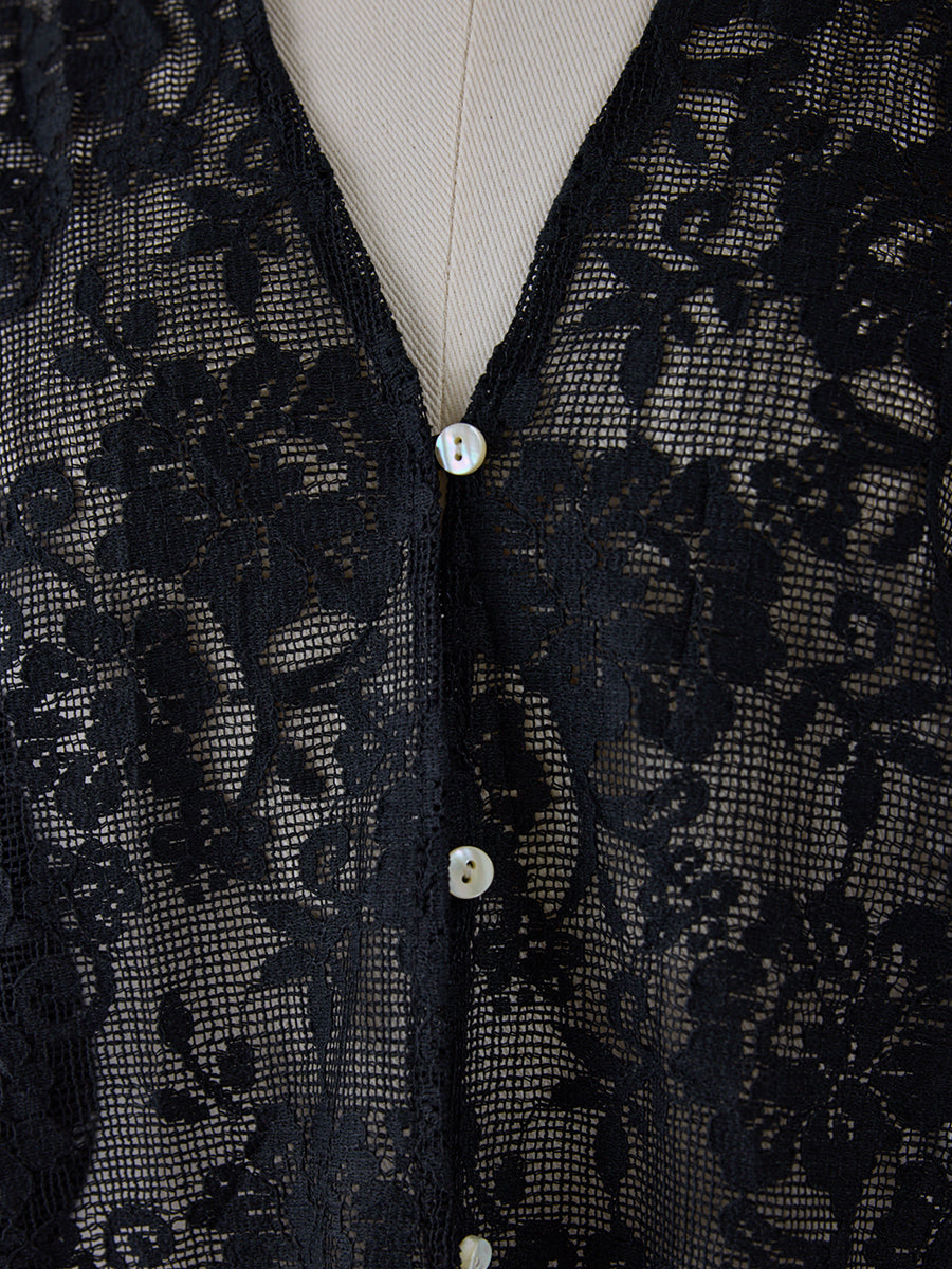 【予約販売】YENN PORTABLE LACE HOODIE Y262-12047