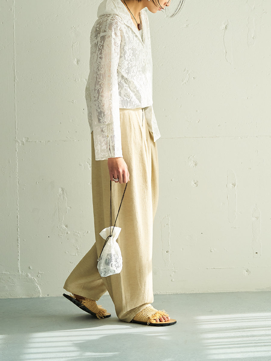 【予約販売】YENN PORTABLE LACE HOODIE Y262-12047