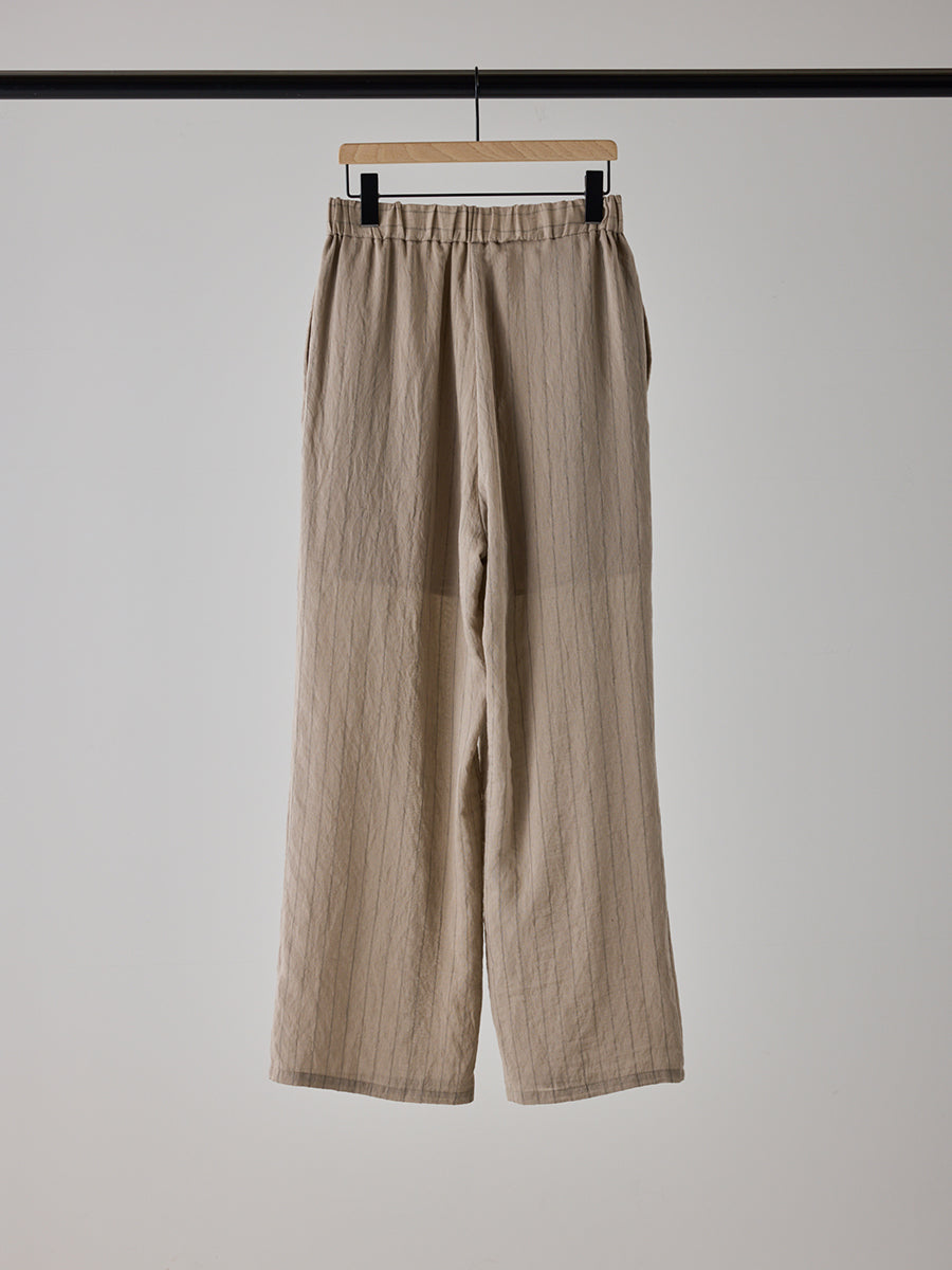 【予約販売】YENN SHEER STRIPE EASY PT Y262-31042