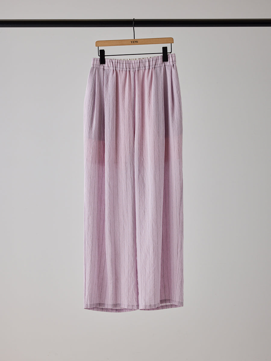 【予約販売】YENN SHEER STRIPE EASY PT Y262-31042