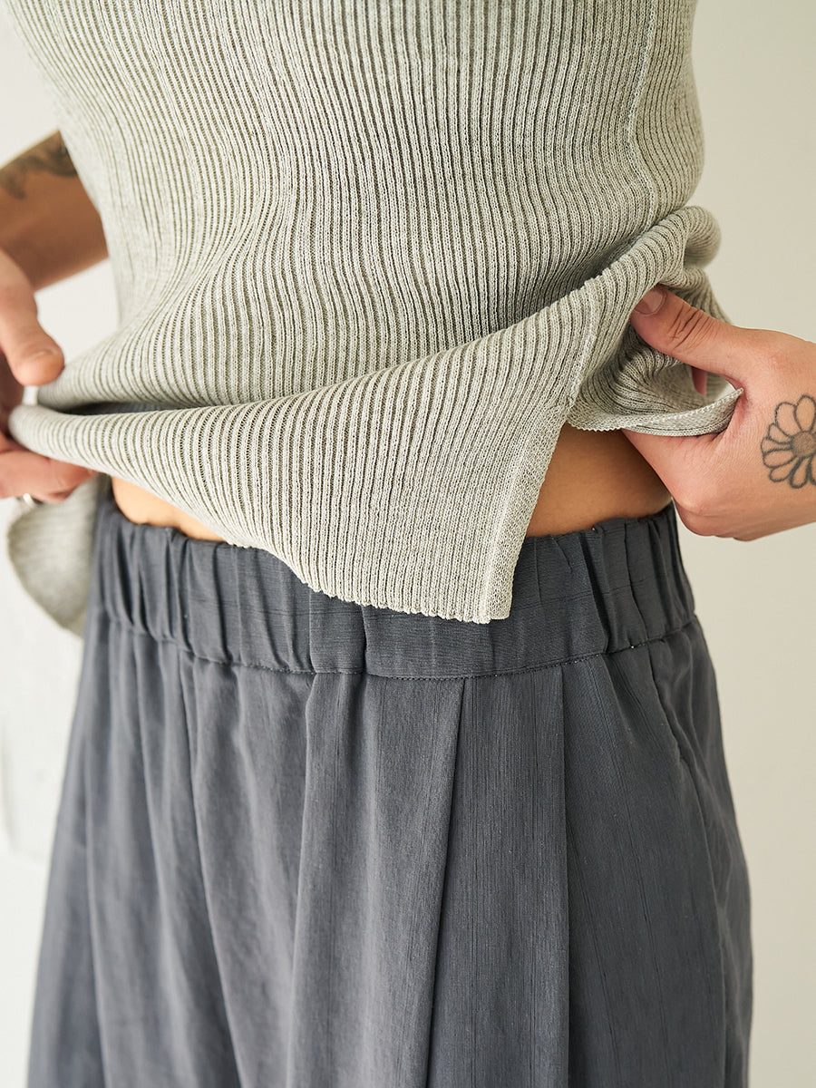 【予約販売】YENN SHEER STRIPE EASY PT Y262-31042