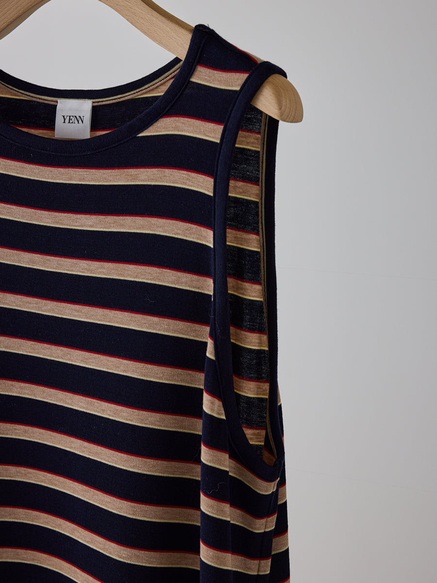 【予約販売】YENN STRIPE JERSEY DRESS Y262-51049