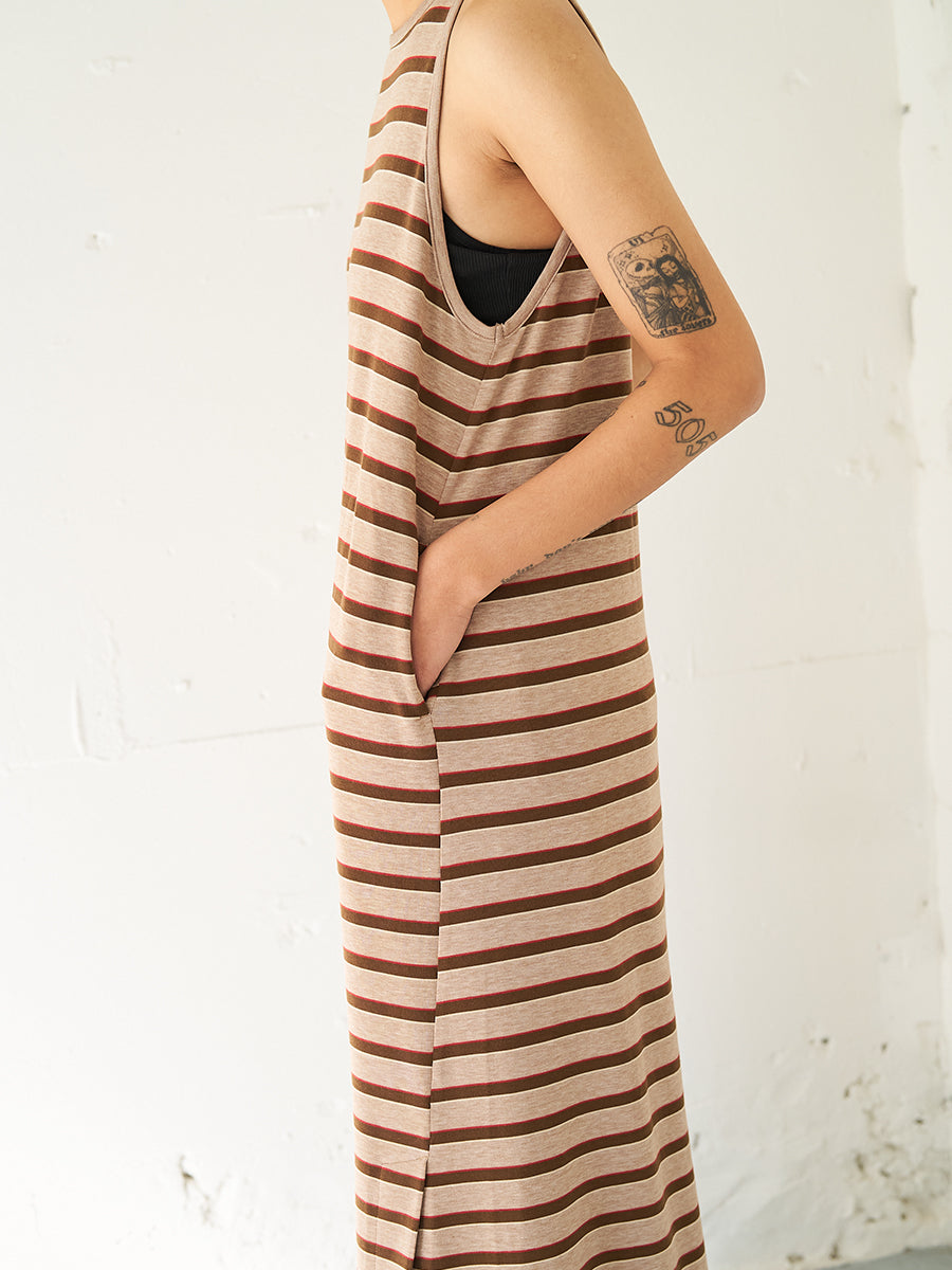 【予約販売】YENN STRIPE JERSEY DRESS Y262-51049