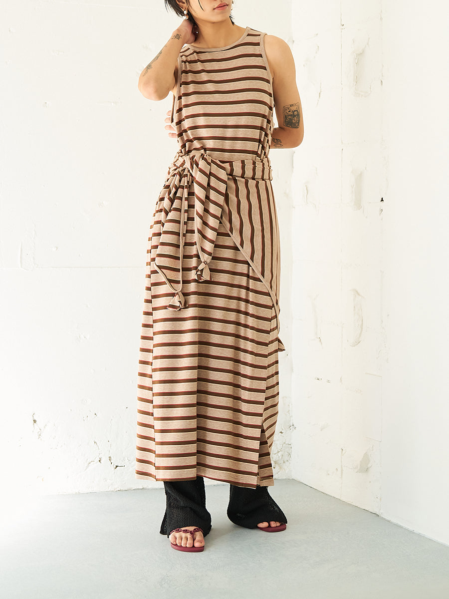 【予約販売】YENN STRIPE JERSEY DRESS Y262-51049