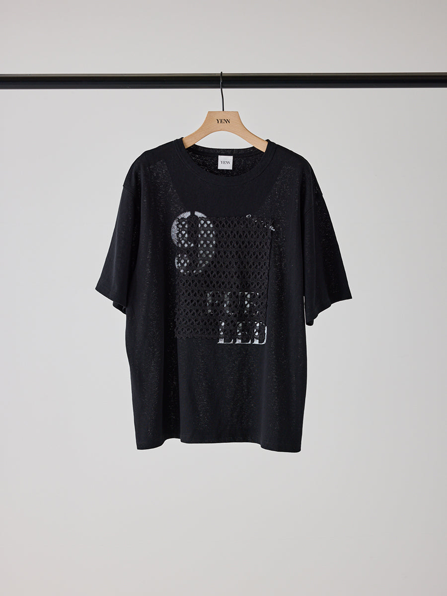 【予約販売】YENN LACE FRAME LOGO TEE Y262-81057