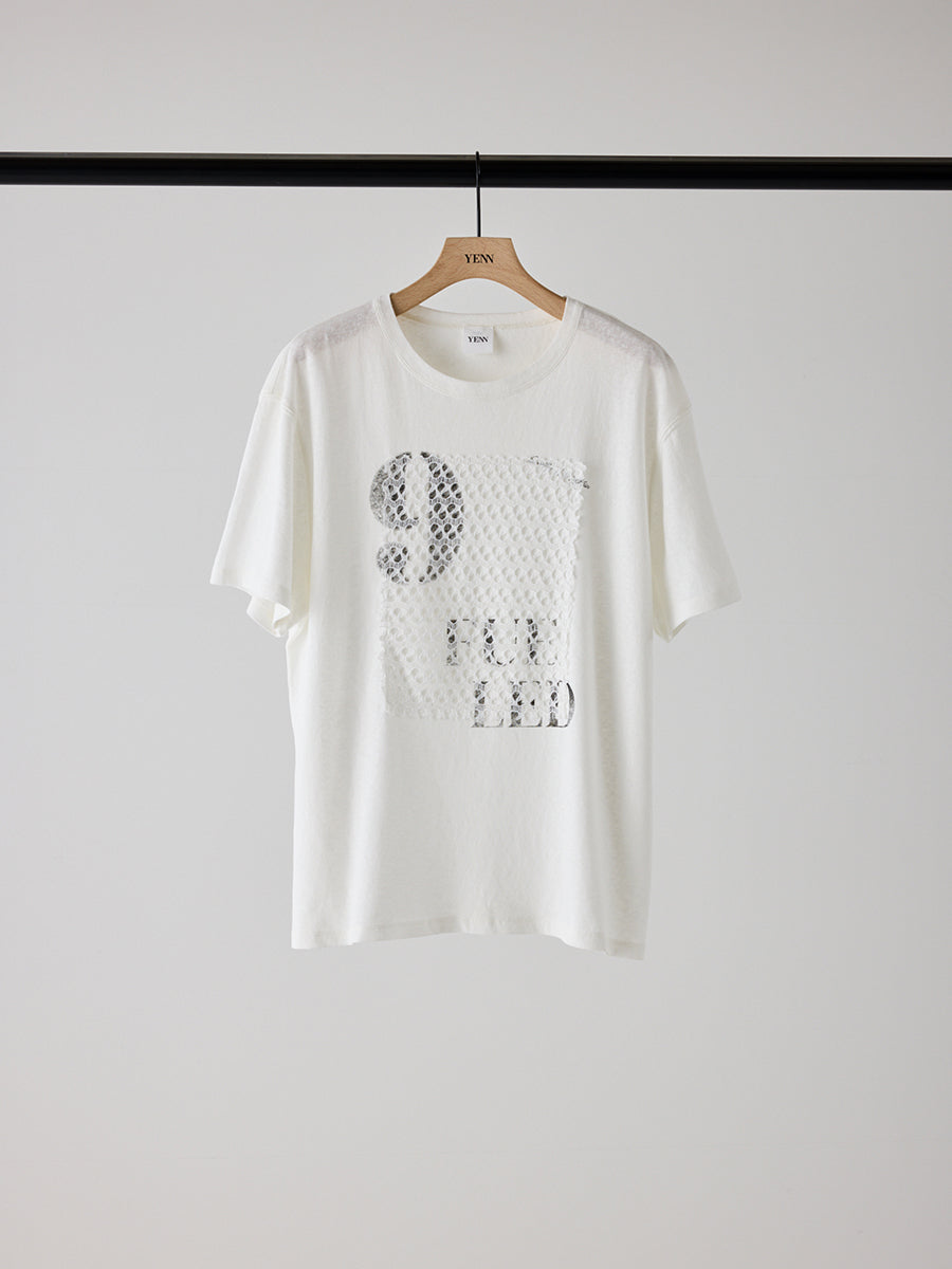 【予約販売】YENN LACE FRAME LOGO TEE Y262-81057
