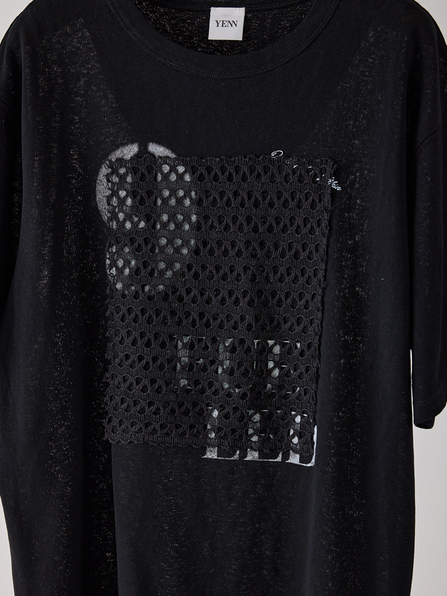 【予約販売】YENN LACE FRAME LOGO TEE Y262-81057