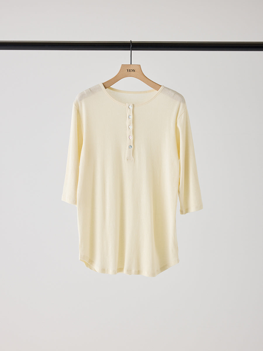 【予約販売】YENN HENRY NECK TEE Y262-82037