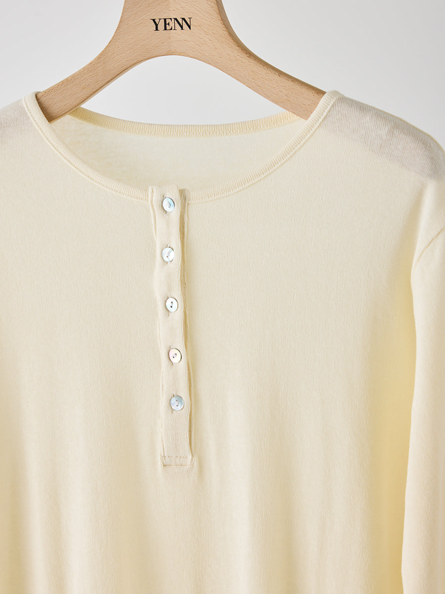 【予約販売】YENN HENRY NECK TEE Y262-82037