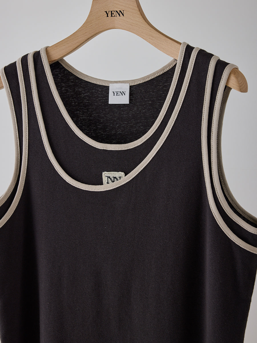 【予約販売】YENN COLOR LAYERED TANK Y262-82038