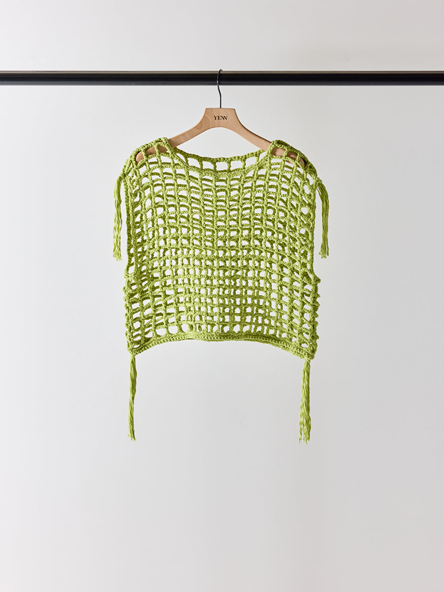 【予約販売】YENN CROCHET MESH TOPS Y262-91059