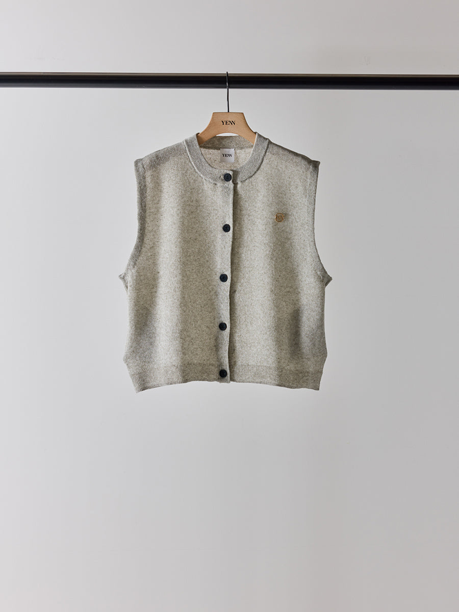 YENN LINEN SHEER VEST Y262-91061