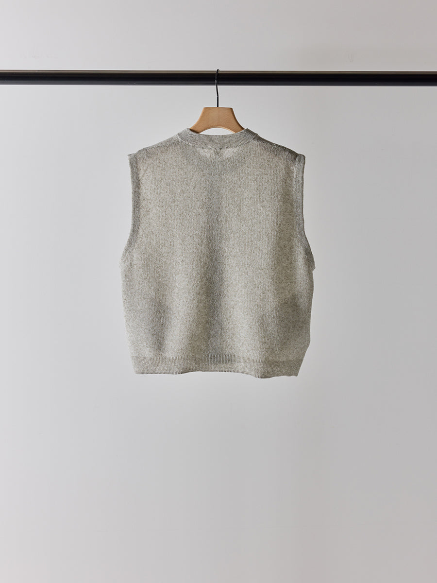 YENN LINEN SHEER VEST Y262-91061
