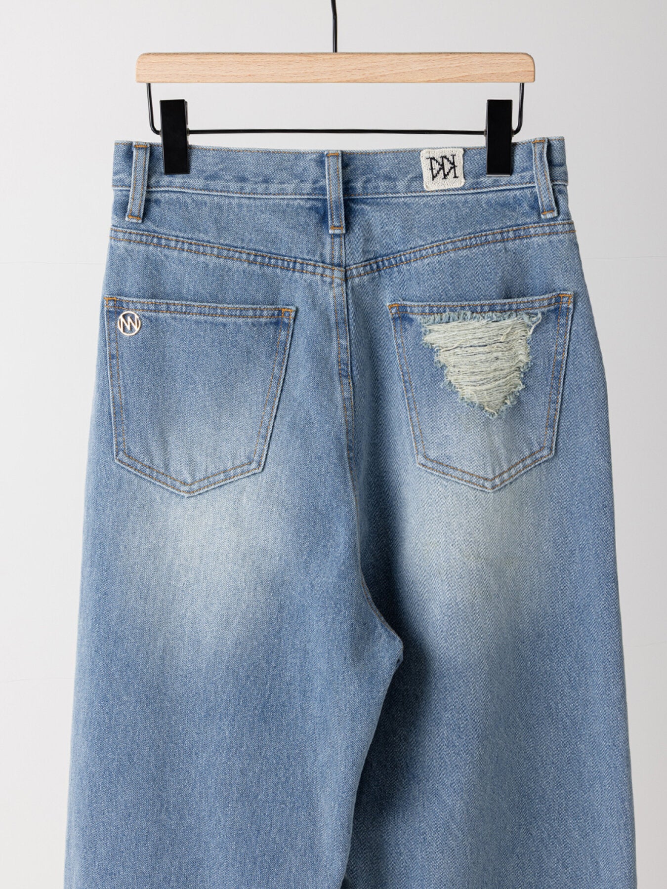 YENN LACE HEM TUCK DENIM Y263-31097