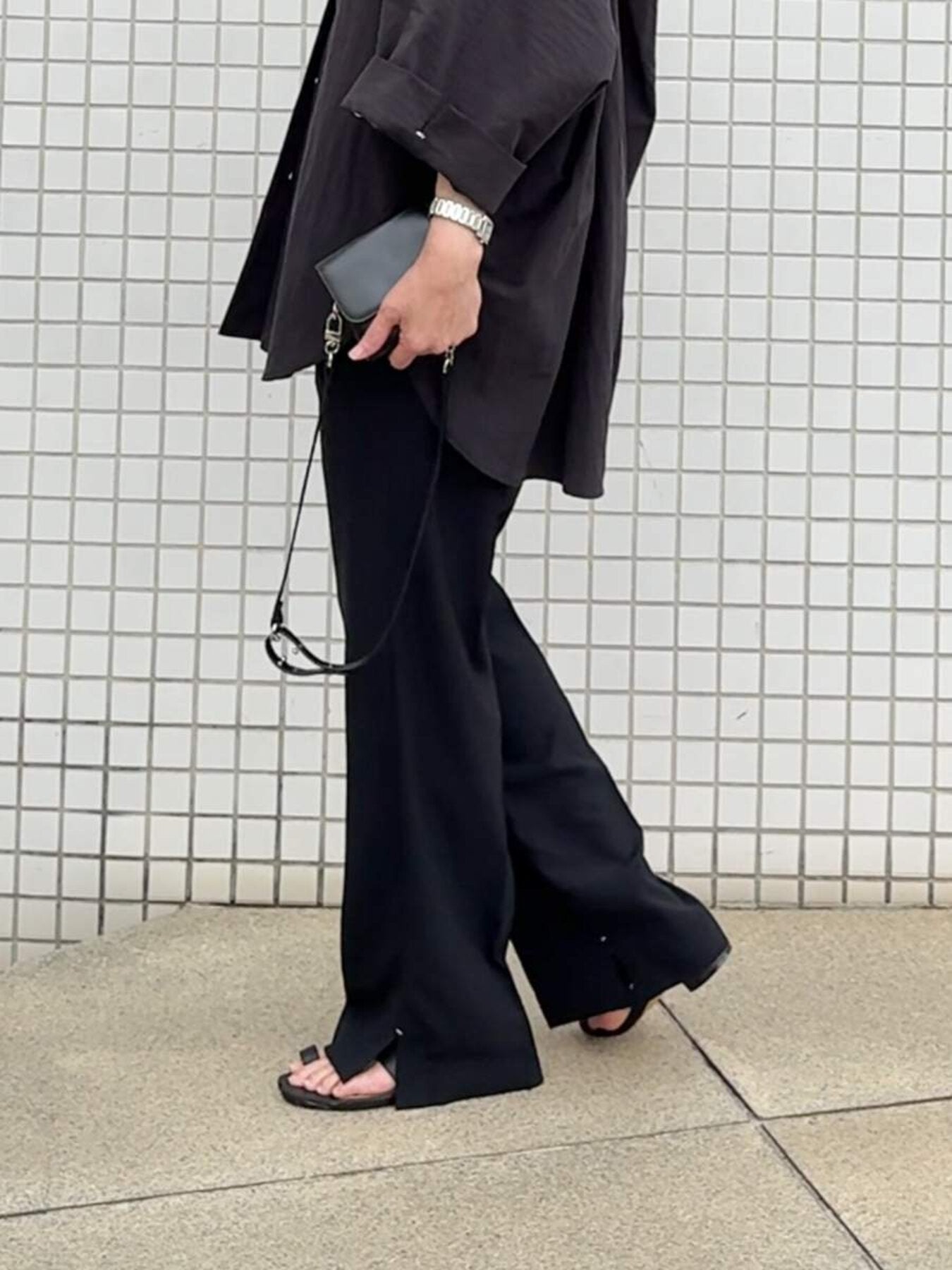 【予約販売】YENN SIDE SLIT SLACKS Y263-31107-2