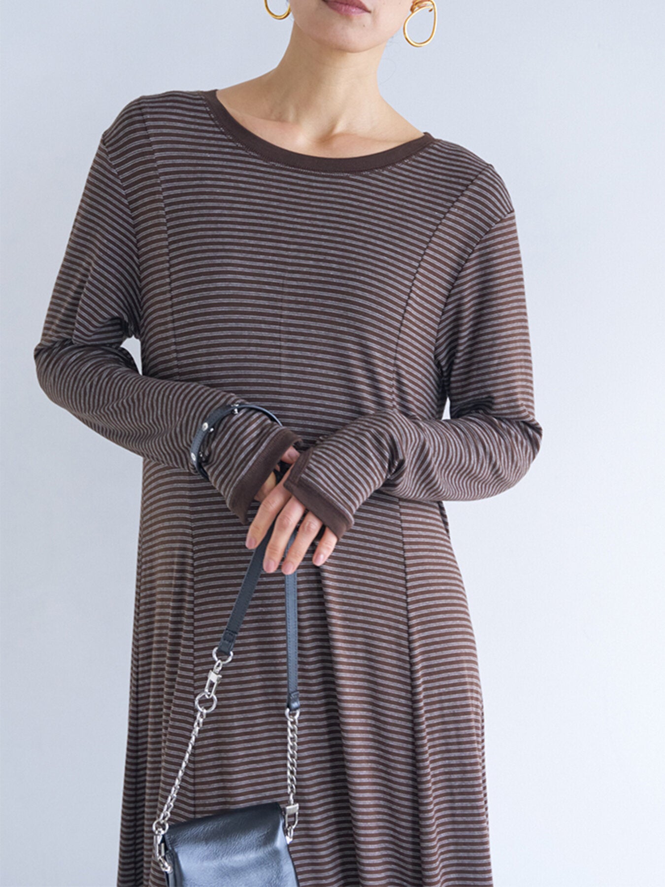 【予約販売】YENN JERSEY FLARE DRESS Y263-52084