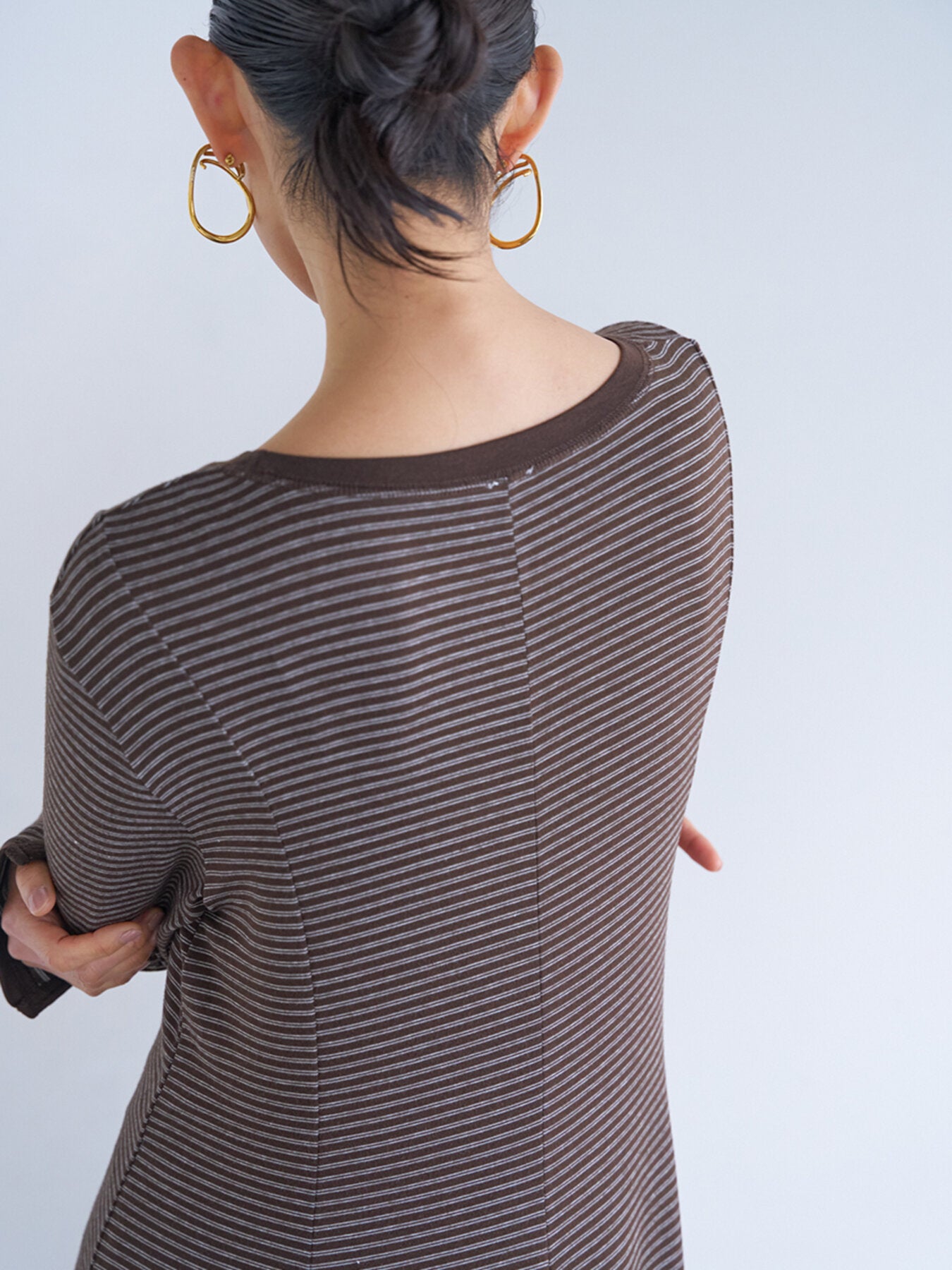 【予約販売】YENN JERSEY FLARE DRESS Y263-52084