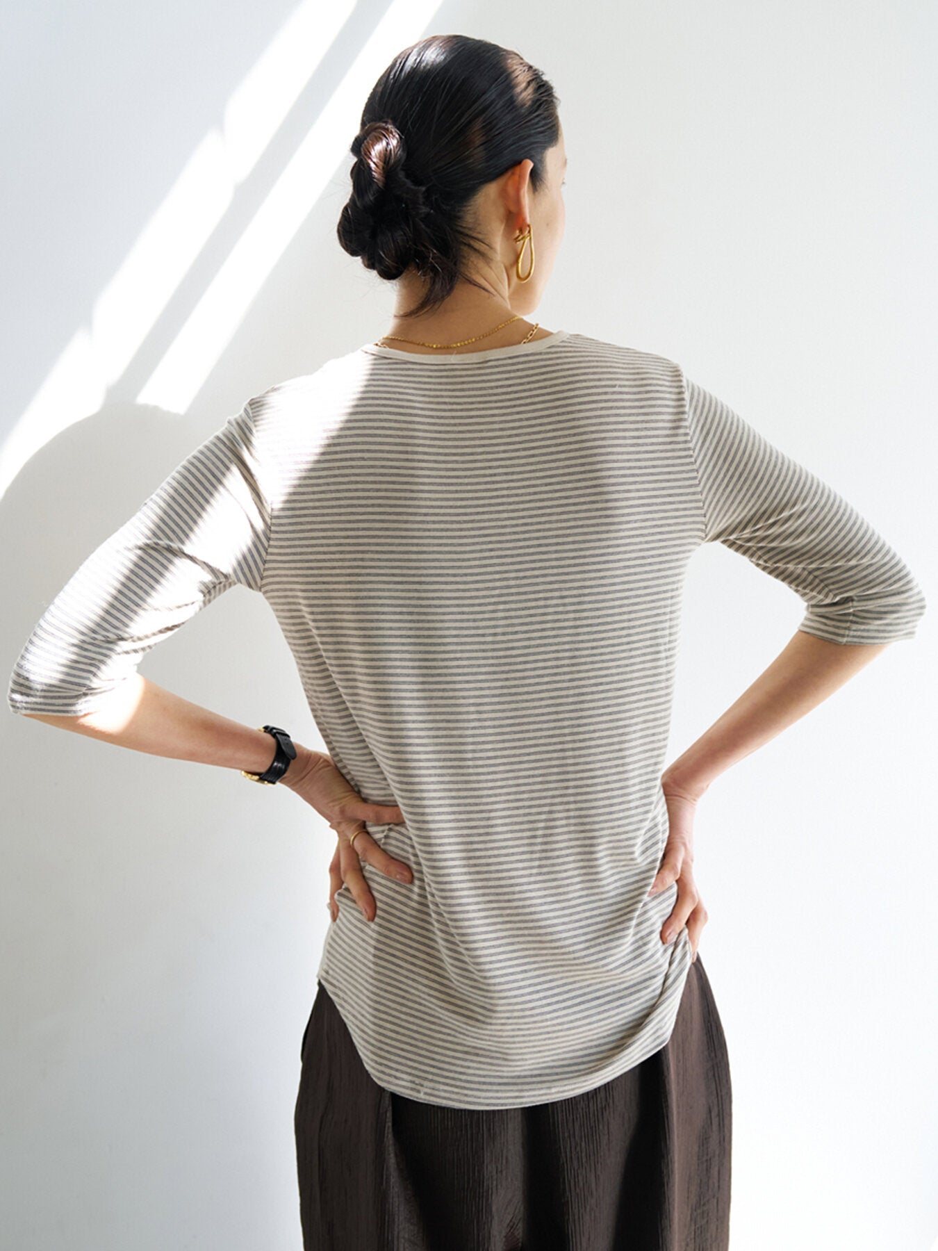 【予約販売】YENN HENRY 3,4 SLEEVE TEE Y263-82083