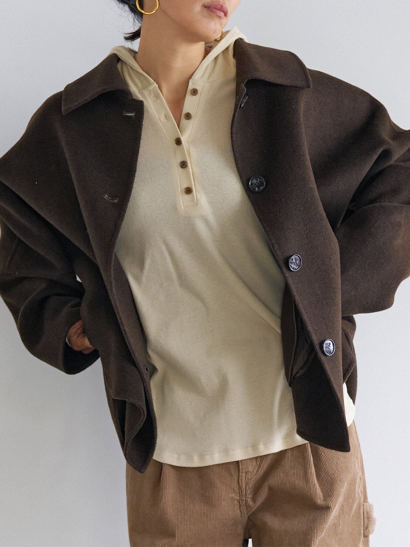 【予約販売】YENN HENRY HOODIE LONGTEE Y263-82085