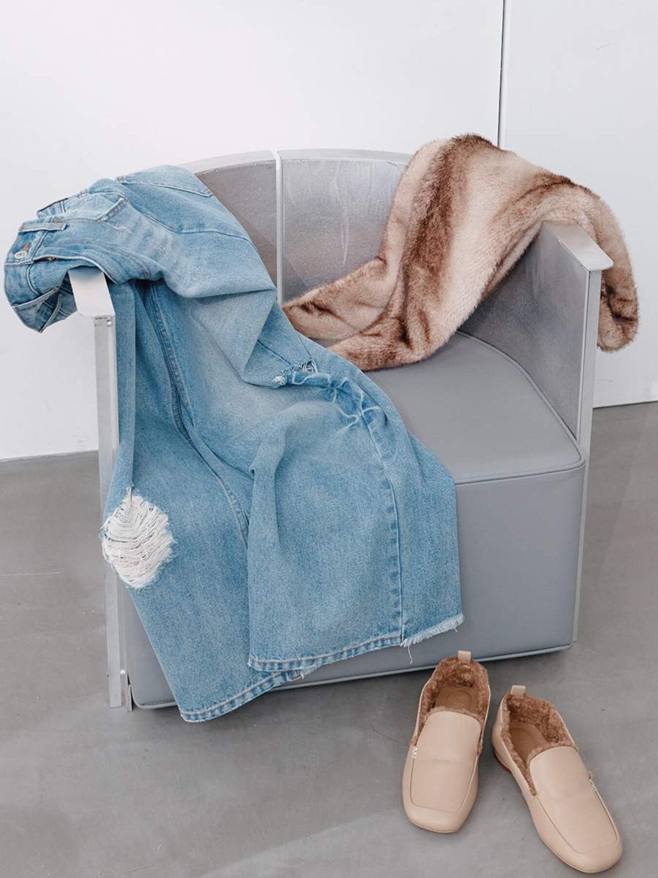 【予約販売】YENN FAUX FUR SCARF Y264-01116