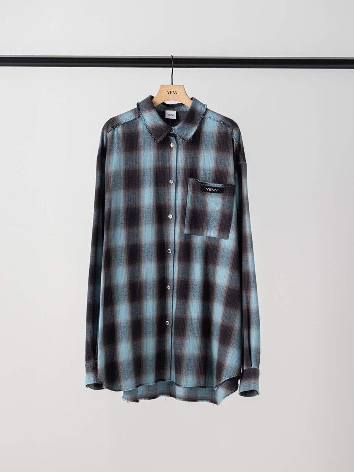 【予約販売】YENN WASHED PLAID SHIRT Y264-11123