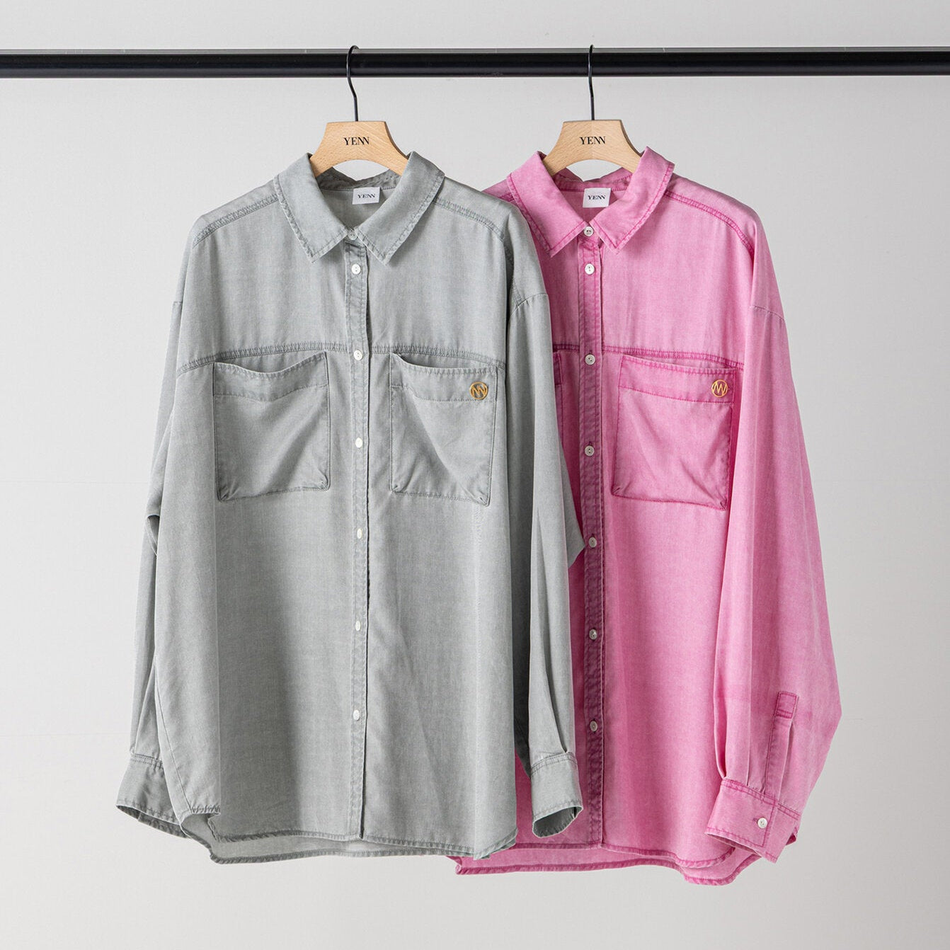 【予約販売】YENN FADED OVERSIZE SHIRT Y264-11134