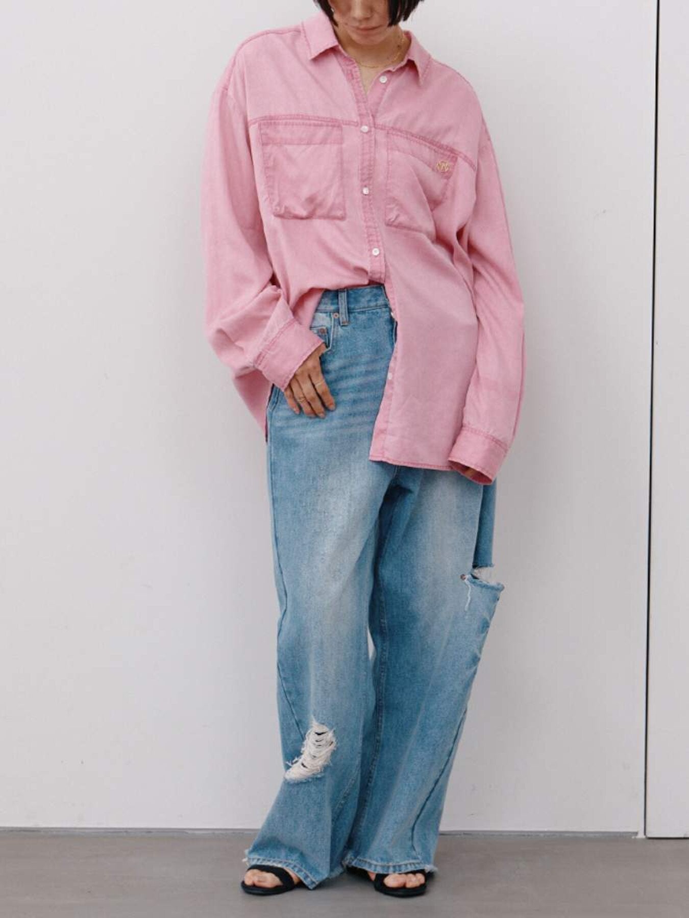 【予約販売】YENN FADED OVERSIZE SHIRT Y264-11134