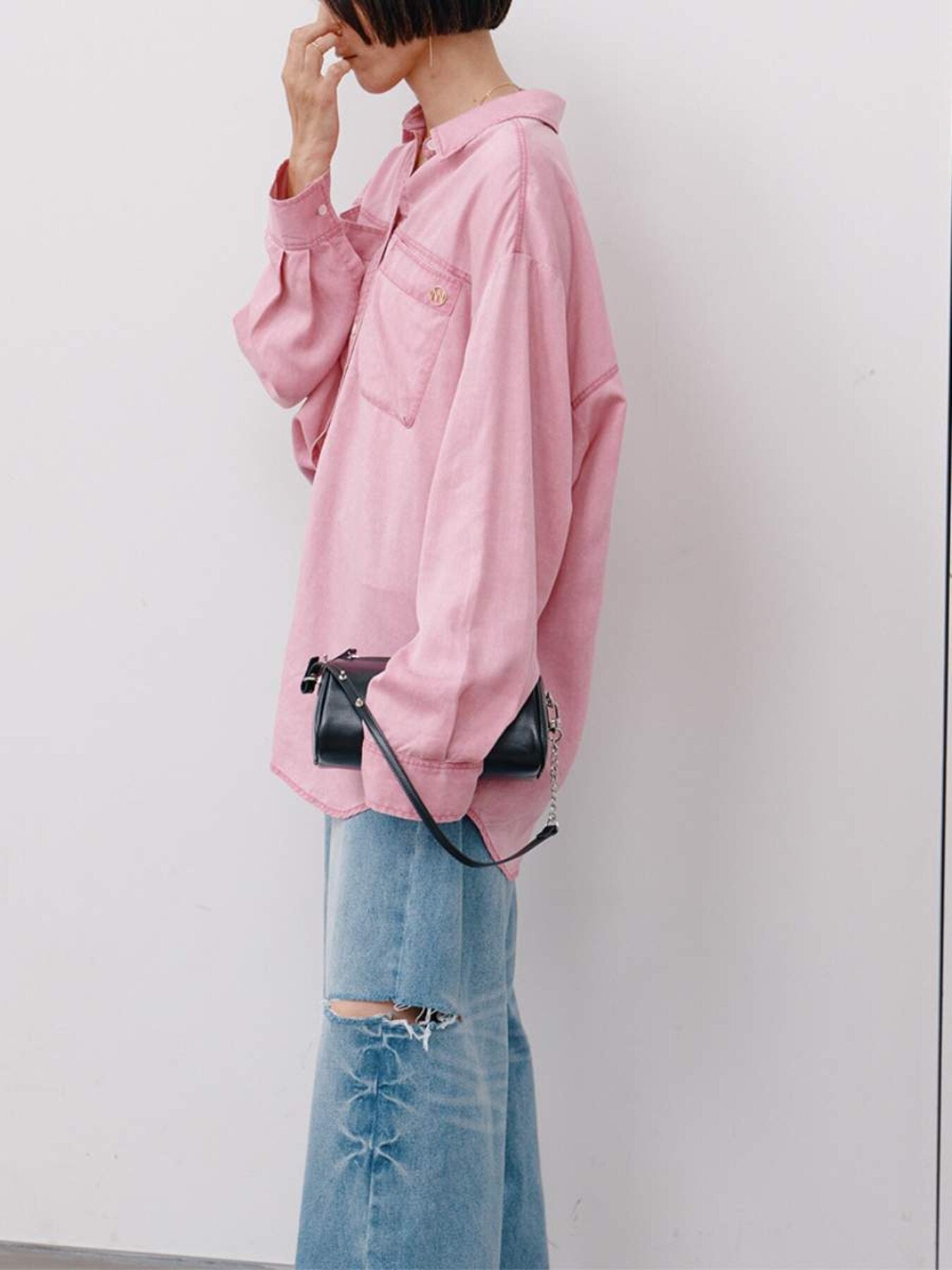 【予約販売】YENN FADED OVERSIZE SHIRT Y264-11134