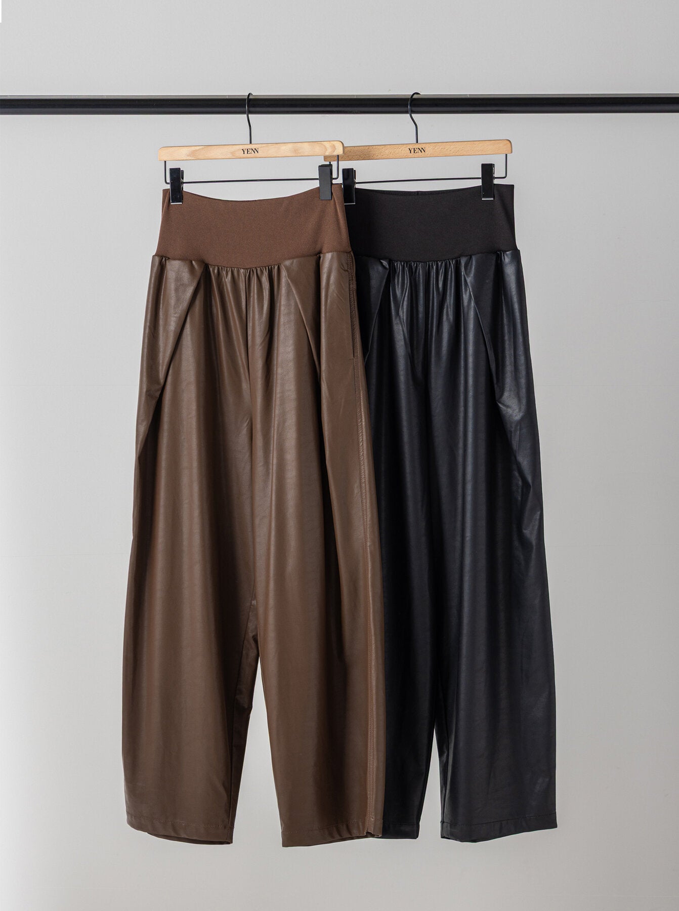 【予約販売】YENN RIB FAUX LEATHER PT Y264-31117
