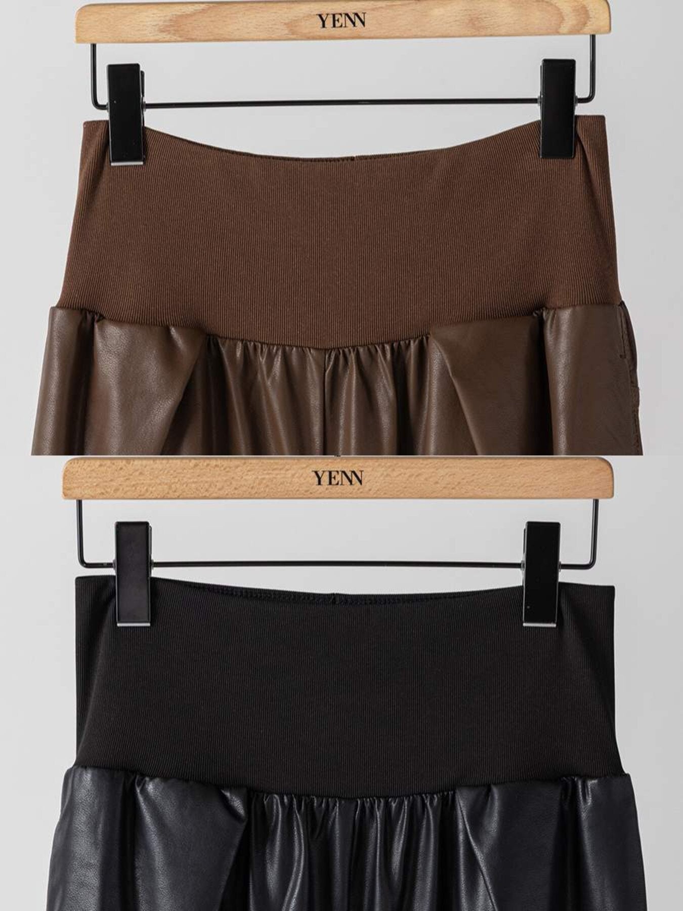 【予約販売】YENN RIB FAUX LEATHER PT Y264-31117