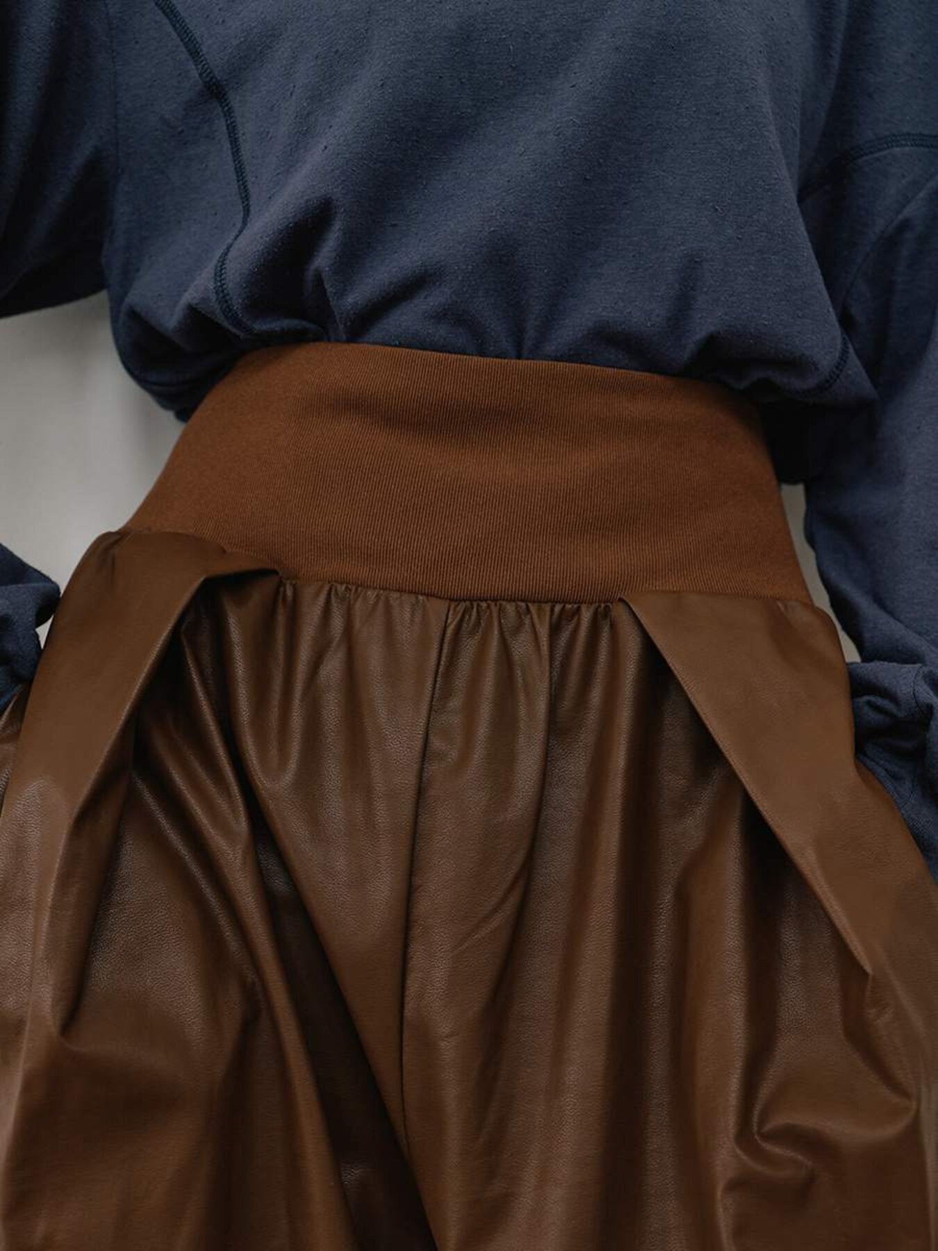 【予約販売】YENN RIB FAUX LEATHER PT Y264-31117