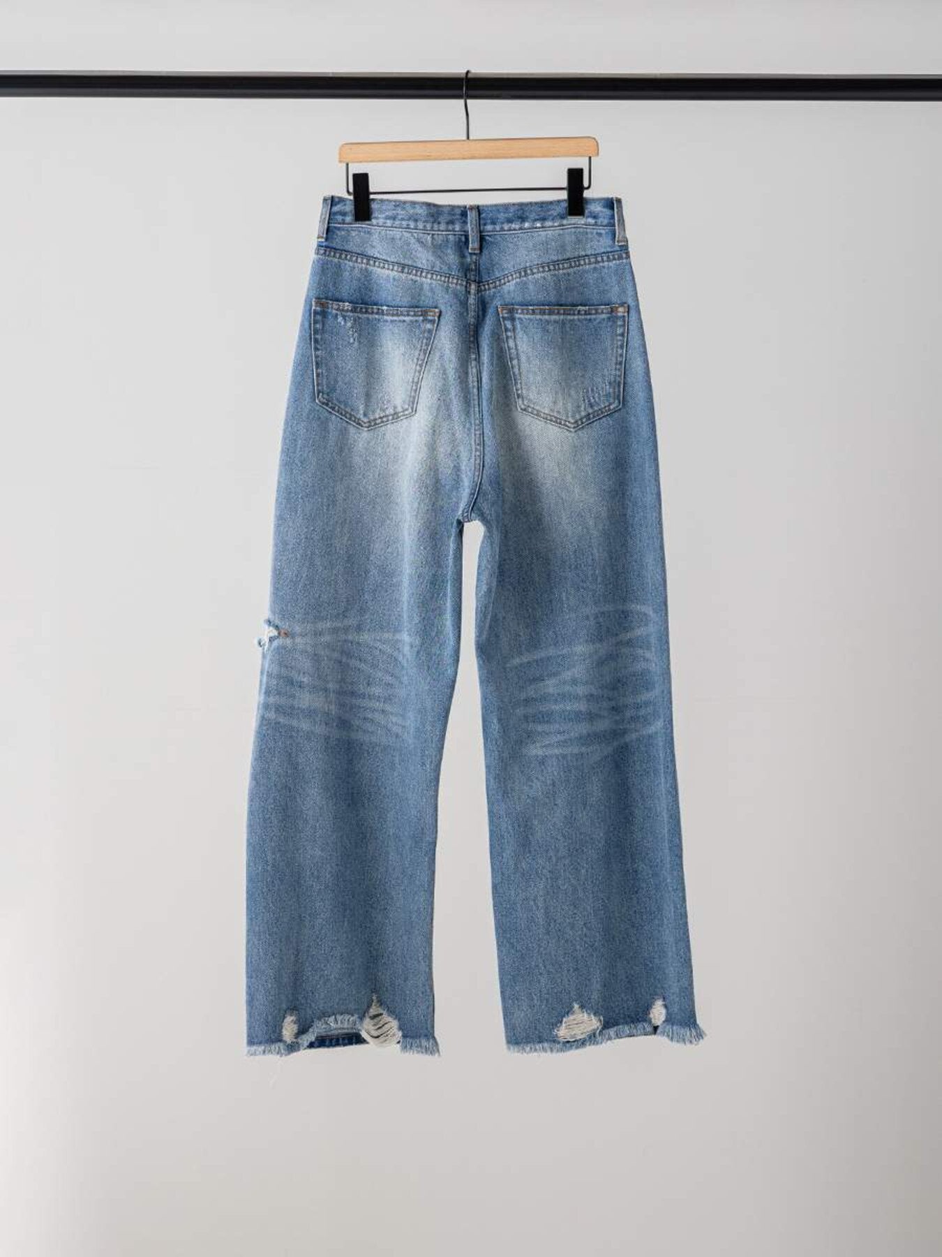 【予約販売】YENN HIGH DAMAGED WIDE PT Y264-31140