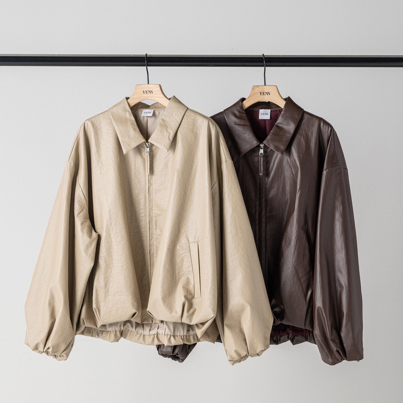 【予約販売】YENN LEATHER LIKE BLOUSON Y264-42119