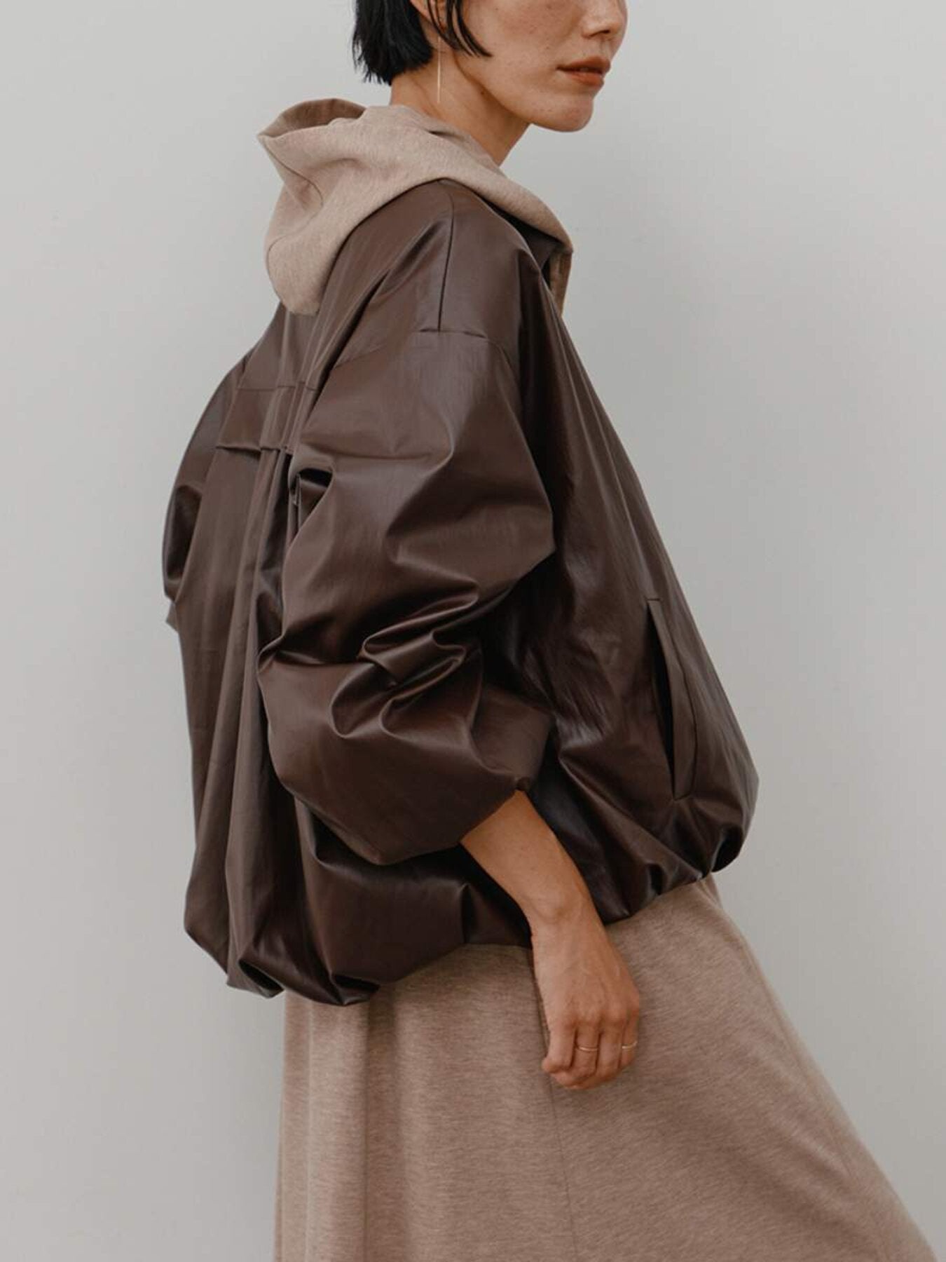 【予約販売】YENN LEATHER LIKE BLOUSON Y264-42119