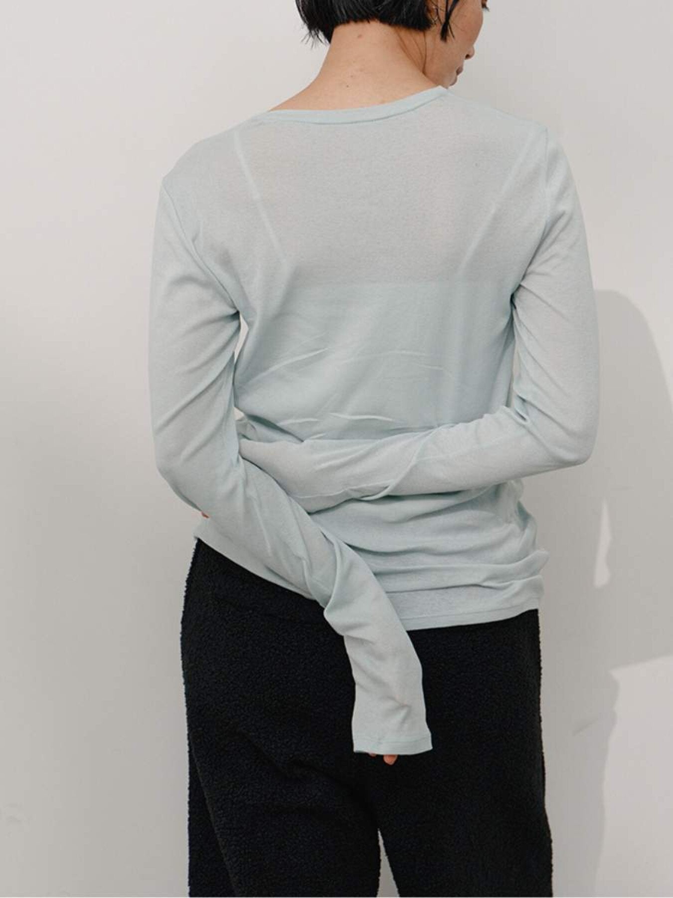 【予約販売】YENN SHEER COTTON LONG T Y264-81112