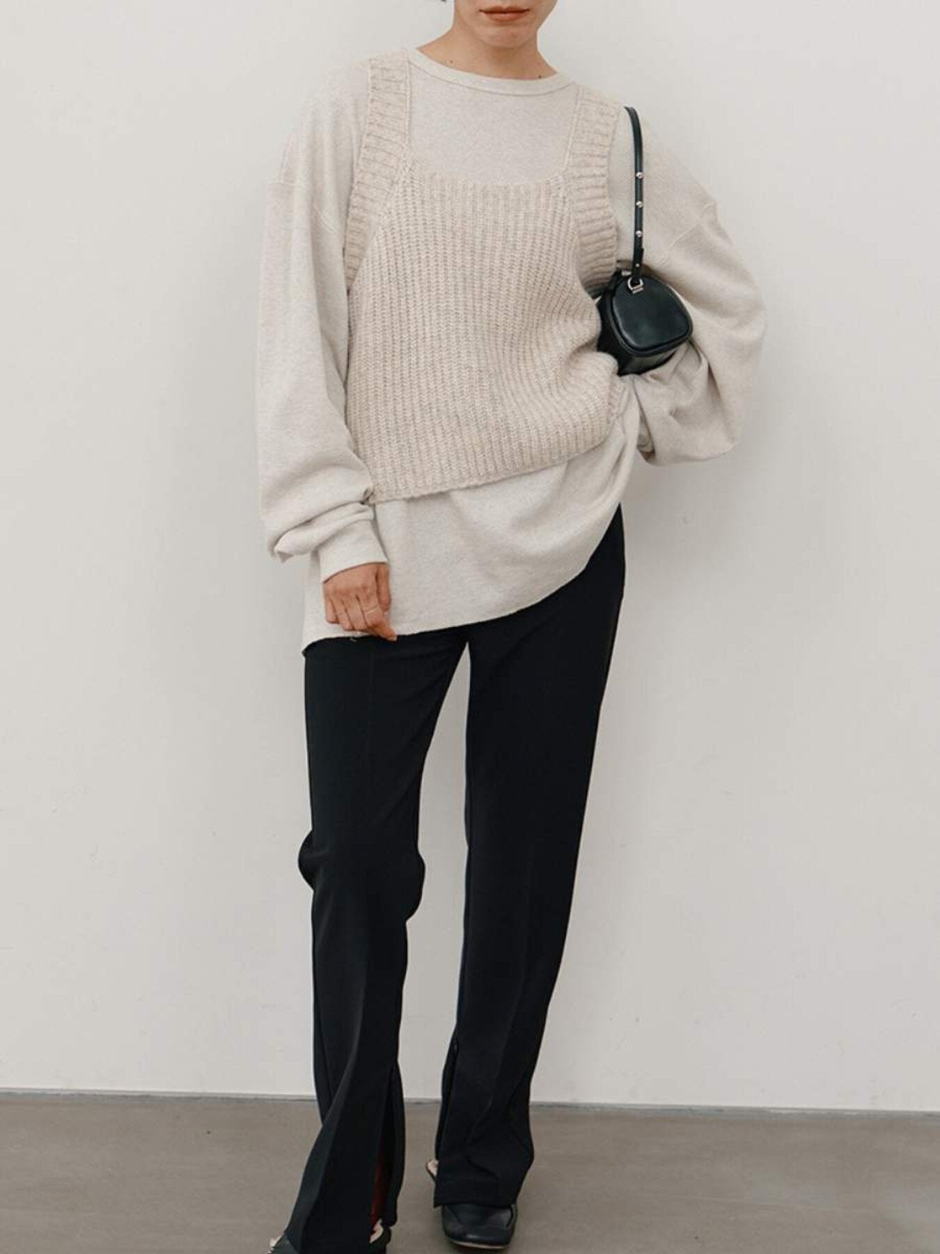 【予約販売】YENN CHUNKY KNIT VEST Y264-91131