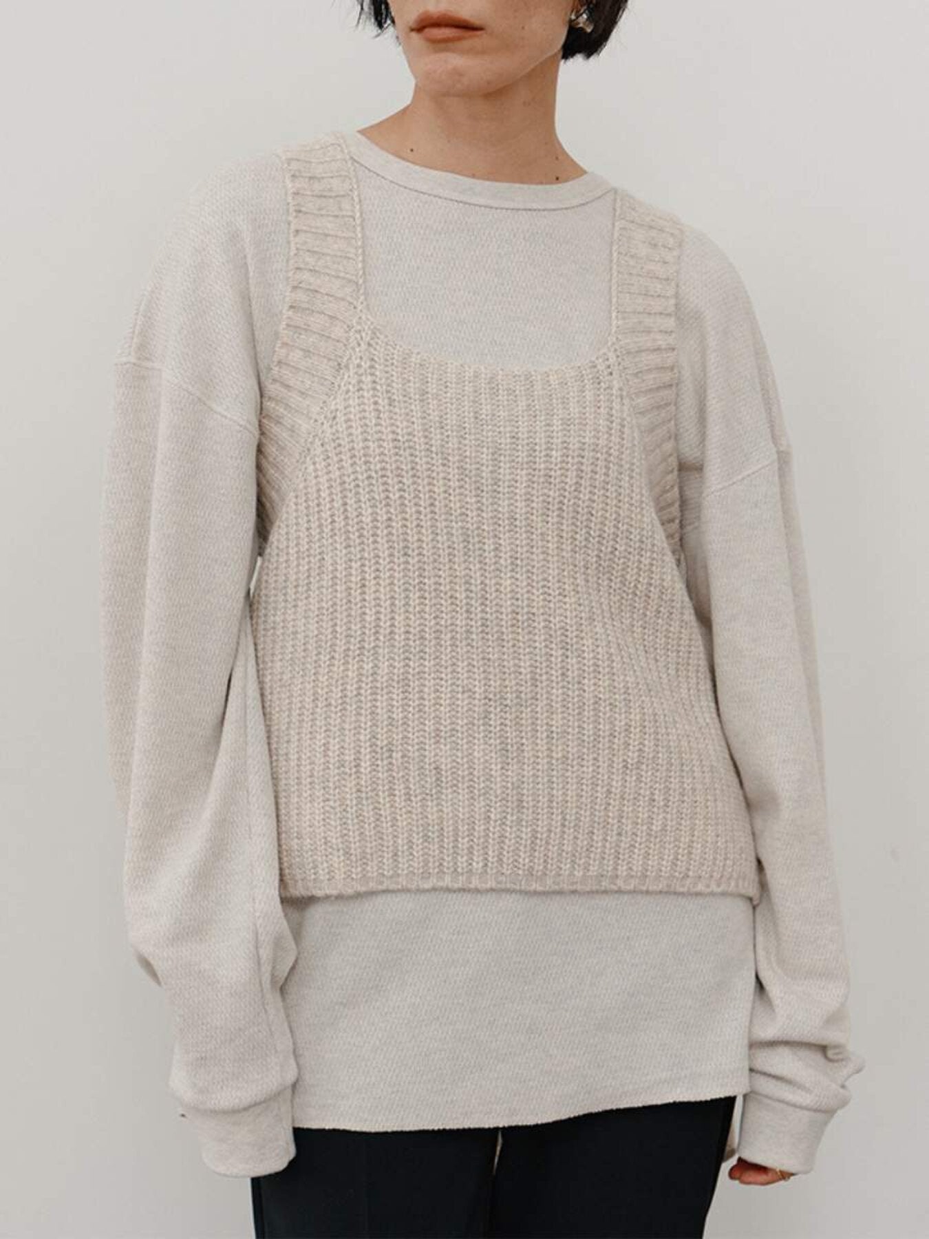 【予約販売】YENN CHUNKY KNIT VEST Y264-91131