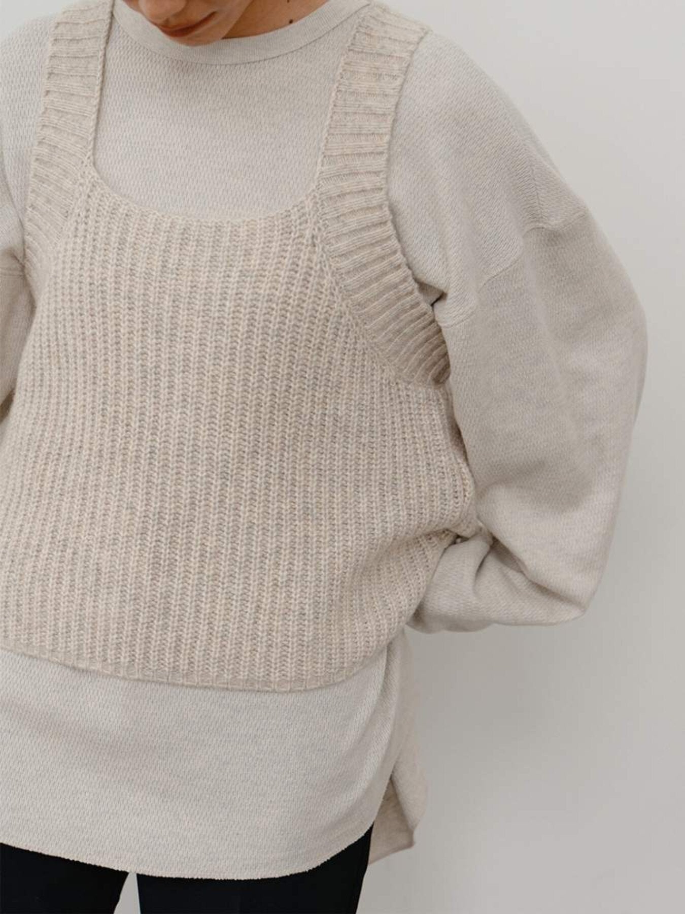 【予約販売】YENN CHUNKY KNIT VEST Y264-91131