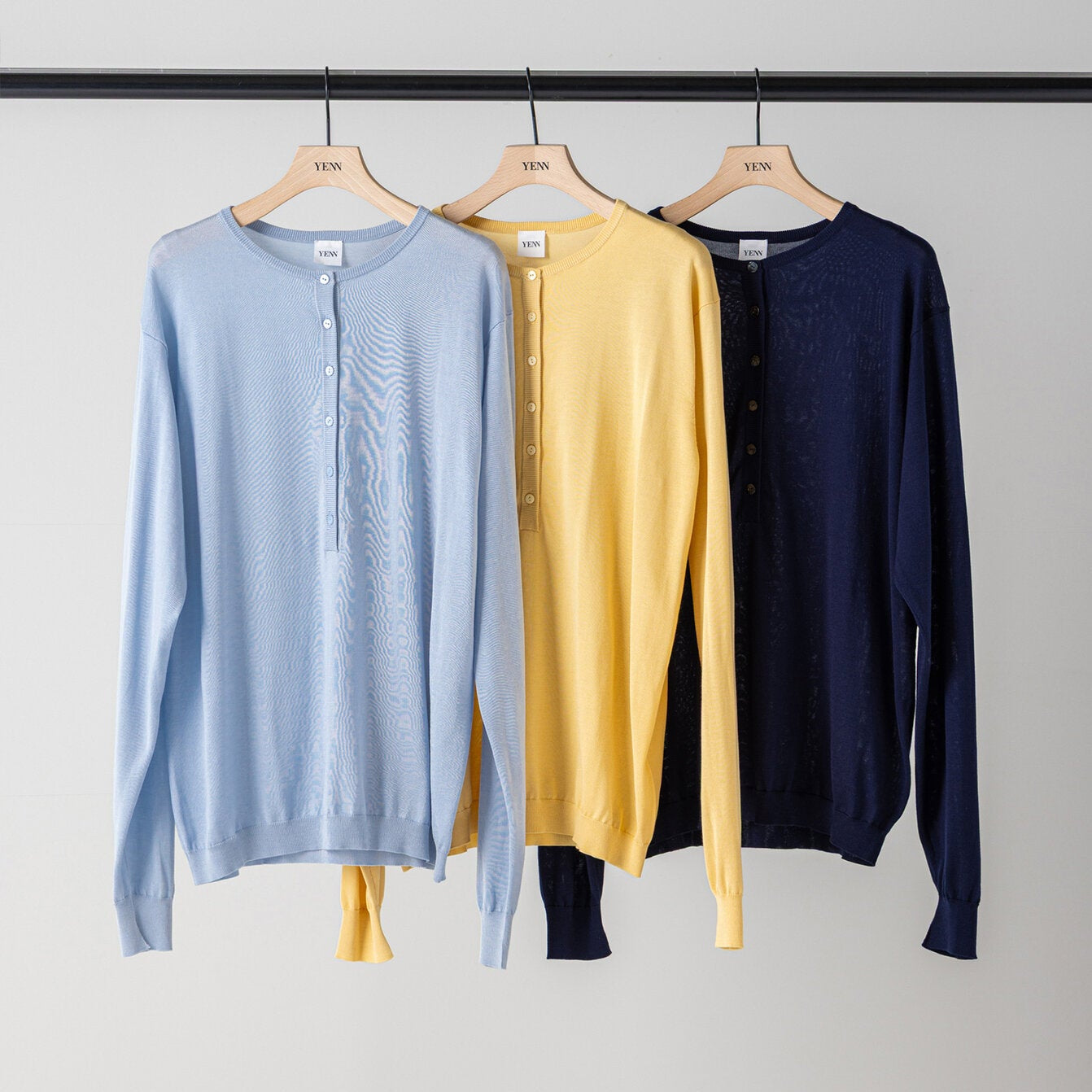 【予約販売】YENN 16G DEEP HENRY KNIT Y264-91141
