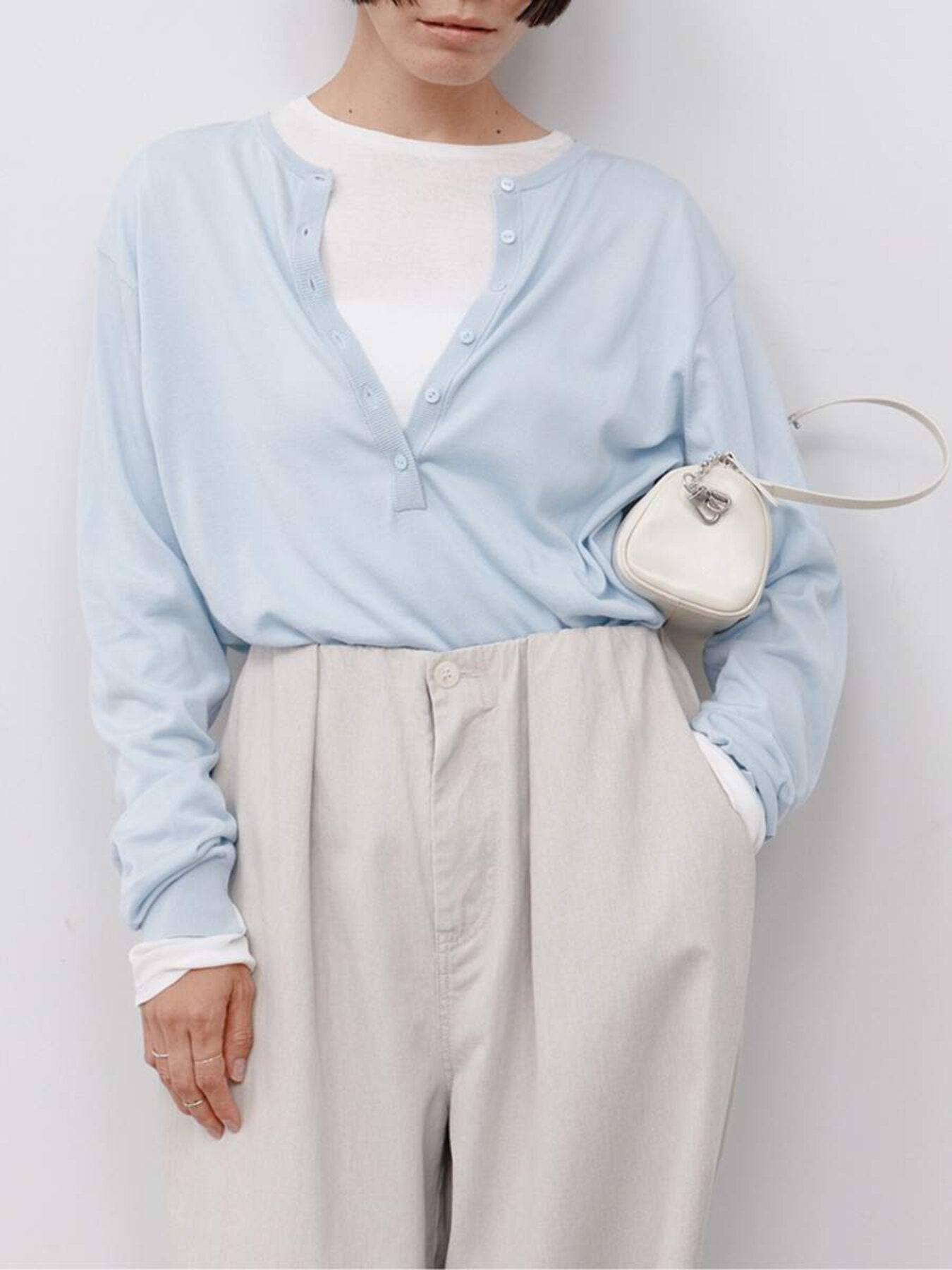 【予約販売】YENN 16G DEEP HENRY KNIT Y264-91141